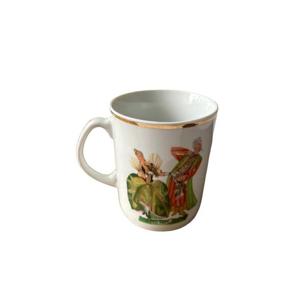 Vintage Royal Worcester Fine Bone China Mug Gold Trim 1962 Made In England Court - Picture 1 of 5